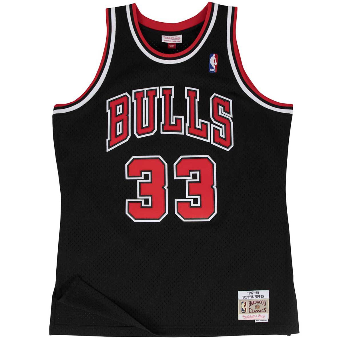 Scottie Pippen Chicago Bulls Vintage Throwback Swingman Jersey Black 