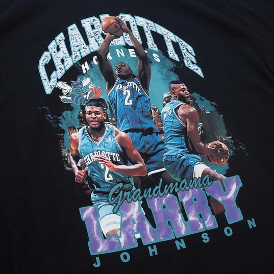 NBA CHARLOTTE HORNETS LARRY JOHNSON BLING T-SHIRT  large Bildnummer 3