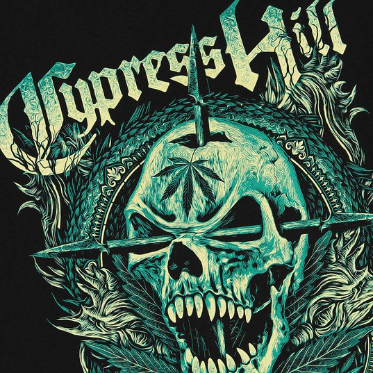 Cypress Hill Skull Face Oversize T-Shirt  large image number 4