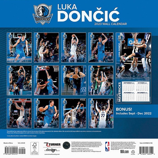 Dallas Mavericks  - NBA - Luka Doncic - Calendar - 2023  large afbeeldingnummer 2