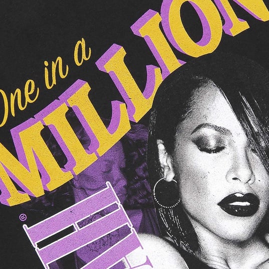 Aaliyah One In A Million Oversize T-Shirt  large número de imagen 4