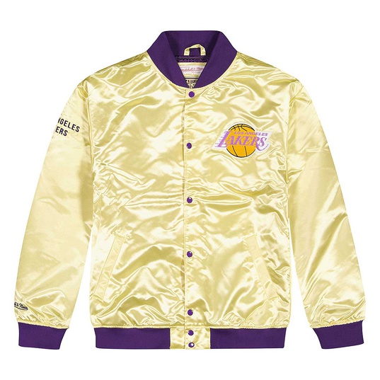 NBA LOS ANGELES LAKERS LIGHT WEIGHT SATIN JACKET  large image number 1