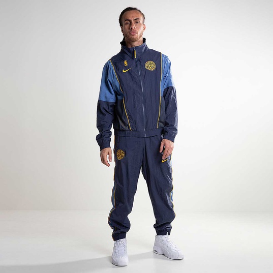 Men's Nike Royal/Gold Golden State Warriors Courtside Tracksuit Full-Zip  Jacket