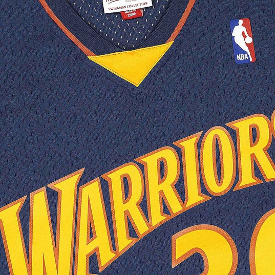 Youth Golden State Warriors Stephen Curry Mitchell & Ness Navy 2009-10  Hardwood Classics Swingman Throwback Jersey