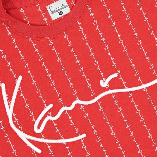 Signature Logo Pinstripe T-Shirt  large número de imagen 4