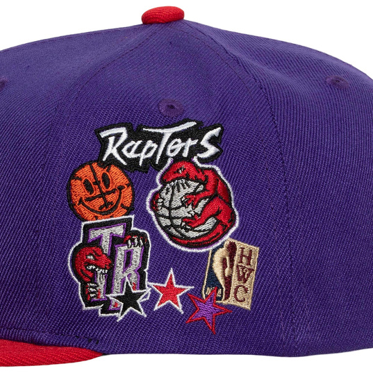 NBA HARDWOOD CLASSICS TORONTO RAPTORS PATCH OVERLOAD SNAPBACK CAP  large image number 3