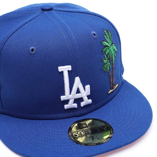 MLB LOS ANGELES DODGERS PALM TREE 100TH ANNIVERSARY PATCH 59FIFTY CAP  large afbeeldingnummer 4