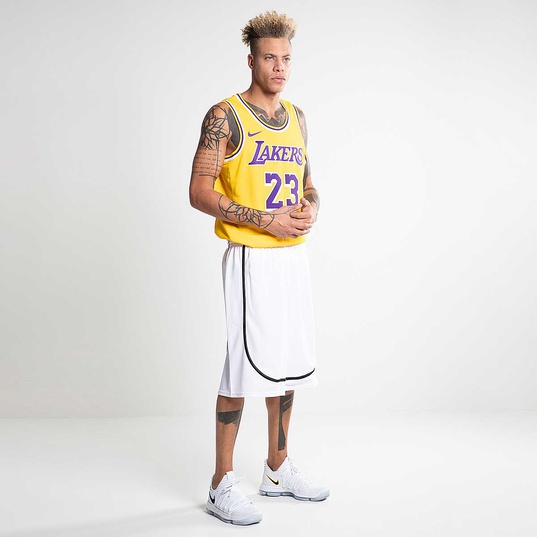 Nike Basketball NBA Unisex LA Lakers Lebron James icon swingman vest in  amarillo yellow