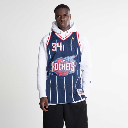 Mitchell & Ness NBA Houston Rockets Jersey (Hakeem Olajuwon) - Navy XS