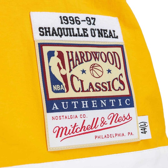 Mitchell & Ness NBA SHOOTING SHIRT LAKERS 1996 SHAQUILLE O'NEAL Yellow -  LIGHT GOLD