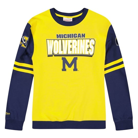 NCAA UNIVERSITY OF MICHIGAN WOLVERINES ALL OVER CREWNECK 2.0  large image number 1