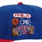 NBA HARDWOOD CLASSICS PHILADELPHIA 76ERS PATCH OVERLOAD SNAPBACK CAP  large image number 3