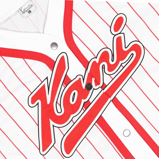 Varsity Block Pinstripe Baseball Shirt  large número de imagen 4