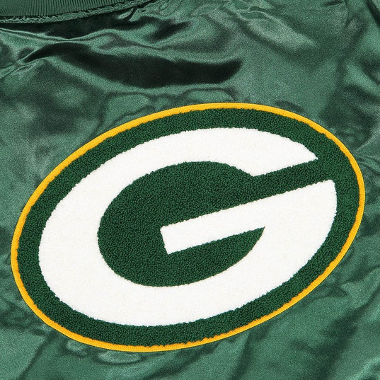 NFL HEAVYWEIGHT SATIN JACKET GREEN BAY PACKERS  large numero dellimmagine {1}