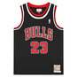 NBA CHICAGO BULLS 1997-98 AUTHENTIC ALTERNATIVE JERSEY MICHAEL JORDAN  large numero dellimmagine {1}