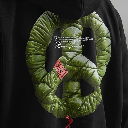 Puffer Peace Heavy Oversize Zip Hoody  large image number 4