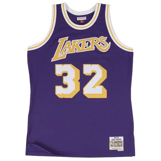 NBA LOS ANGELES LAKERS 1985-86 SWINGMAN ROAD JERSEY MAGIC JOHNSON  large Bildnummer 1