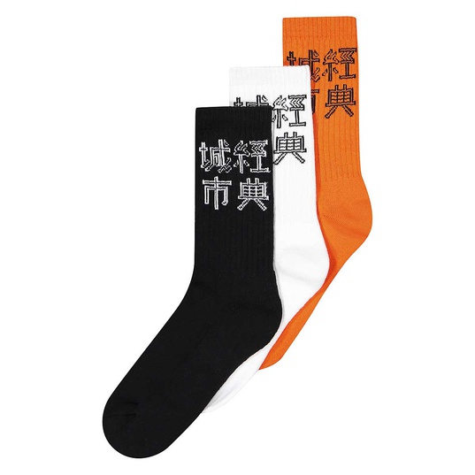 Chinese Logo Socks 3-Pack  large afbeeldingnummer 1