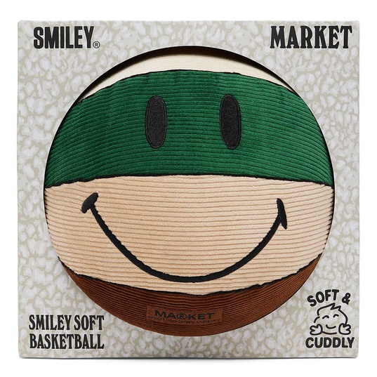 Smiley Cord Panel Plush Basketball  large número de imagen 3