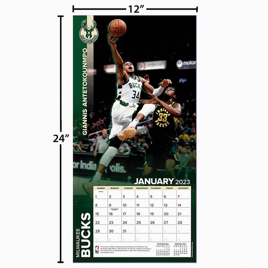 Milwaukee Bucks  - NBA - Giannis Antetokounmpo - Calendar - 2023  large image number 4