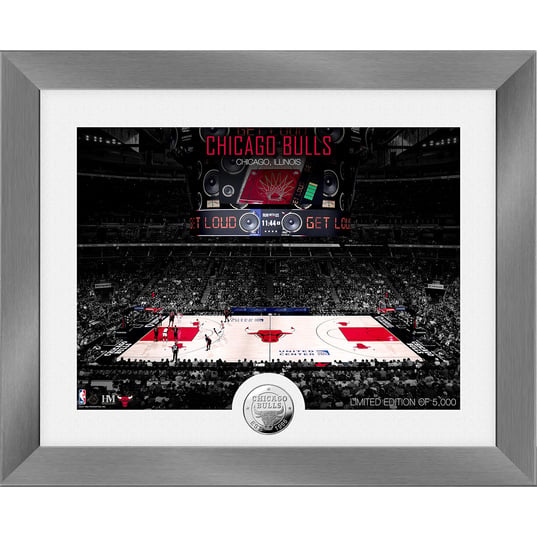 NBA Chicago Bulls Stadium Silver Coin Mint Frame  large numero dellimmagine {1}