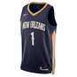 NBA NEW OLREANS PELICANS ICON SWINGMAN JERSEY ZION WILLIAMSON  large image number 1