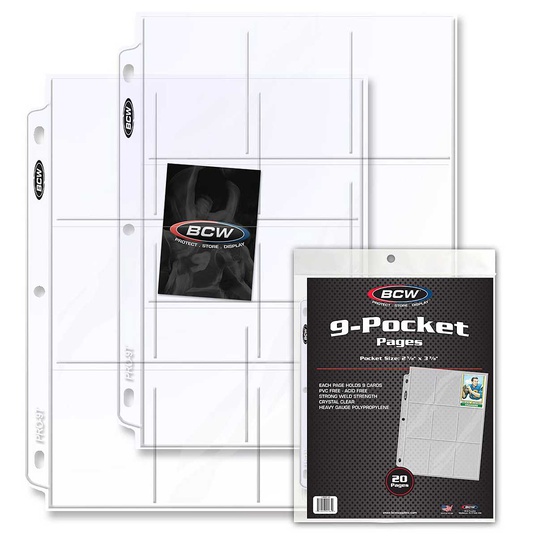 9 Card Pocket Pages (20ct)  large numero dellimmagine {1}