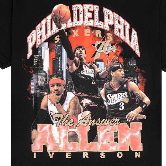 NBA PHILADELPHIA 76ERS ALLEN IVERSON BLING T-SHIRT  large image number 3