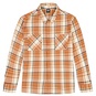 Long Oversized Checked Leaves Shirt  large image number 1