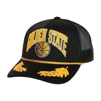 NBA GOLDEN STATE WARRIORS GOLD LEAF TRUCKER CAP