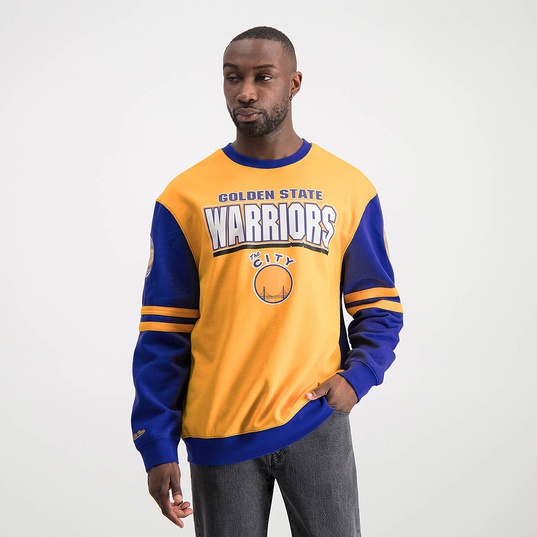 Golden State Warriors NBA All Over Crew 2.0 By Mitchell & Ness