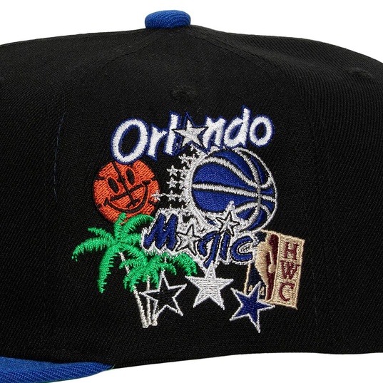 NBA HARDWOOD CLASSICS ORLANDO MAGIC PATCH OVERLOAD SNAPBACK CAP  large image number 3