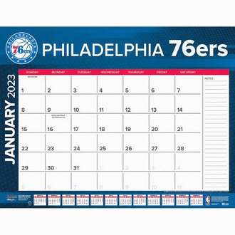 Philadelphia 76ers- NBA - Desk Calendar -2023