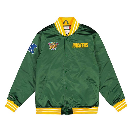 Buy NFL GREEN BAY PACKERS HEAVYWEIGHT SATIN JACKET for EUR 79.90 on ...