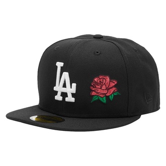MLB LOS ANGELES DODGERS ROSE 100 ANNIVERSARY PATCH 59FIFTY CAP