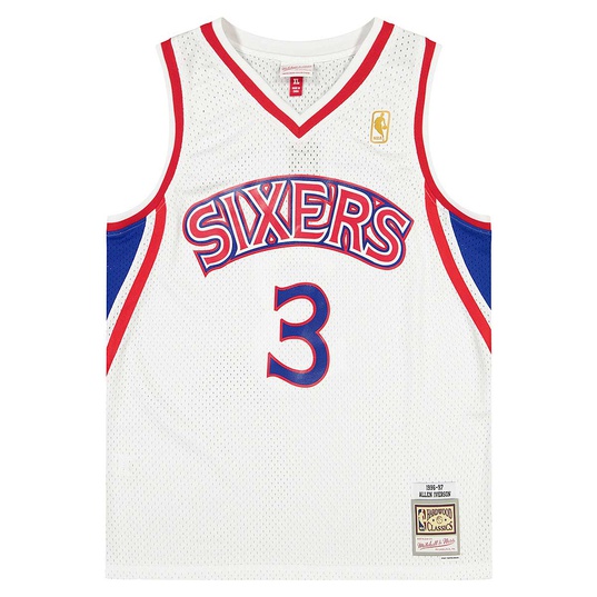 NBA PHILADELPHIA 76ERS 2000-01 SWINGMAN JERSEY ALLEN IVERSON  large número de imagen 1