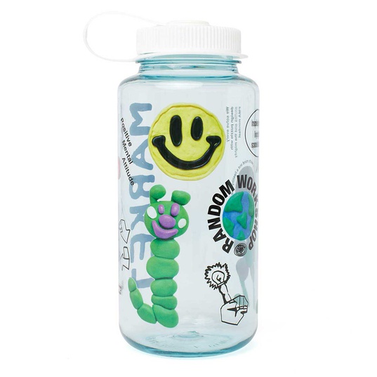 Smiley Collage Water Bottle  large image number 1