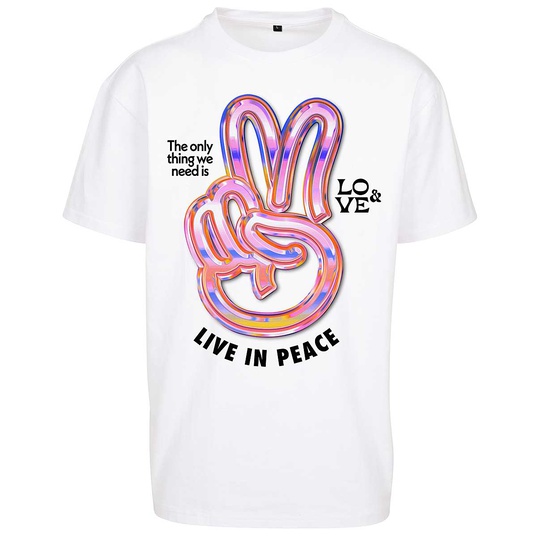 Live in Peace Oversize T-Shirt  large número de imagen 1