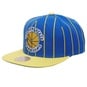 NBA GOLDEN STATE WARRIORS TEAM PINSTRIPE SNAPBACK CAP  large image number 1