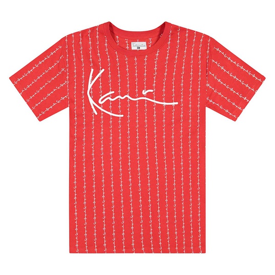 Signature Logo Pinstripe T-Shirt  large número de imagen 1
