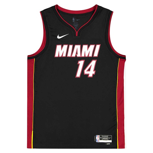 Men's Fanatics Branded Tyler Herro Black Miami Heat 2020/21 Fast Break Replica Jersey - Icon Edition