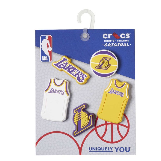 NBA Los Angeles Lakers Jibbitz 5Pck  large numero dellimmagine {1}