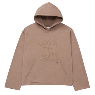 SCRIPT EMBROIDERED HOODY