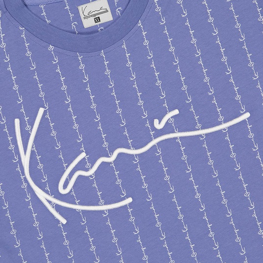 Signature Logo Pinstripe T-Shirt  large número de imagen 5