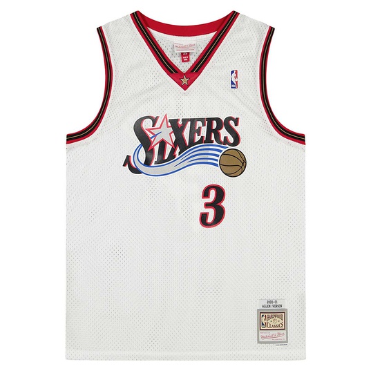 NBA PHILADELPHIA 76ERS 2000 HOME SWINGMAN JERSEY ALLEN IVERSON  large numero dellimmagine {1}