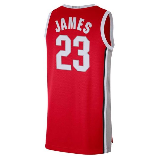 nike NCAA OKLAHOMA STATE COWBOYS DRI FIT LIMITED EDITION JERSEY LEBRON JAMES UNIVERSITY RED WHITE 2