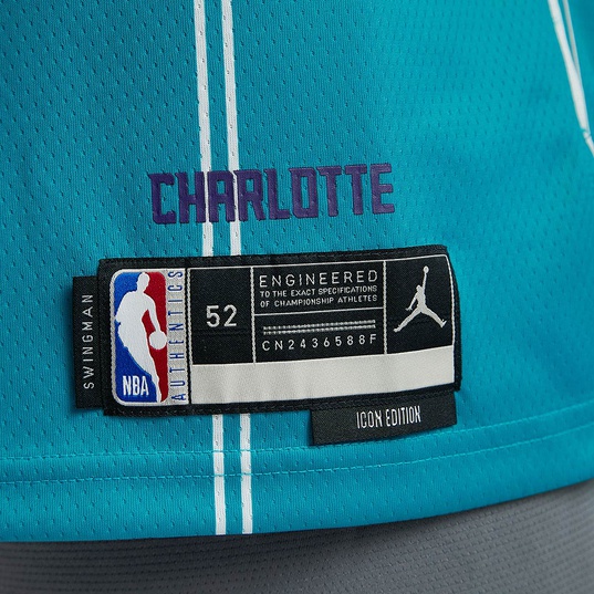 Lamelo Ball #2 Charlotte Hornets Hardwood Classics Jersey Teal - Jersey NBA  / S / Custom