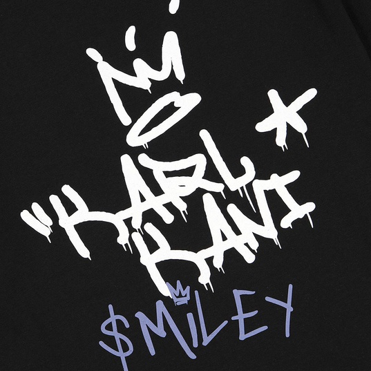 Small Signature Smiley Print T-Shirt  large numero dellimmagine {1}