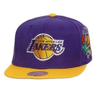 NBA HARDWOOD CLASSICS LOS ANGELES LAKERS PATCH OVERLOAD SNAPBACK CAP