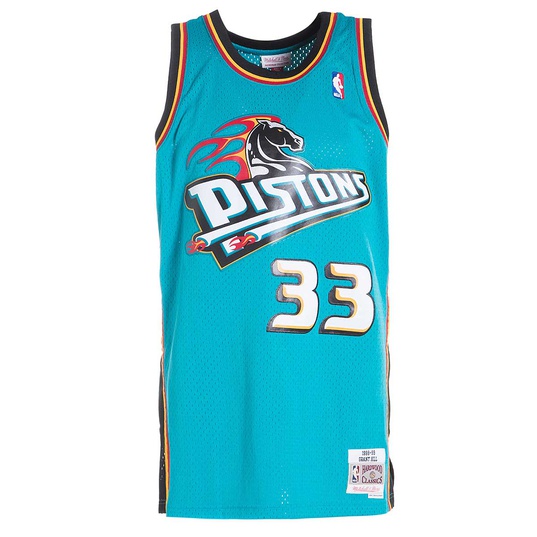 NBA SWINGMAN JERSEYS DETROIT PISTONS 1998 - 99 GRANT HILL #33 ROAD  large image number 1